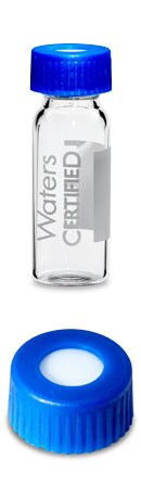 LCGC Certified Clear Glass 12 x 32mm Screw Neck Vial, with Cap and Preslit PTFE/Silicone Septa, 2 mL Volume, 100/pkg