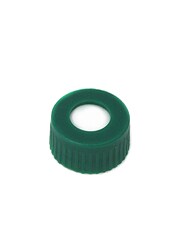 Green, 12 x 32mm Screw Neck Cap and PTFE/silicone Septum, 100/pkg