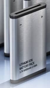 side angle of lithium-ion battery pack