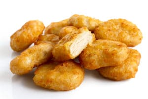 pile de nuggets de poulet