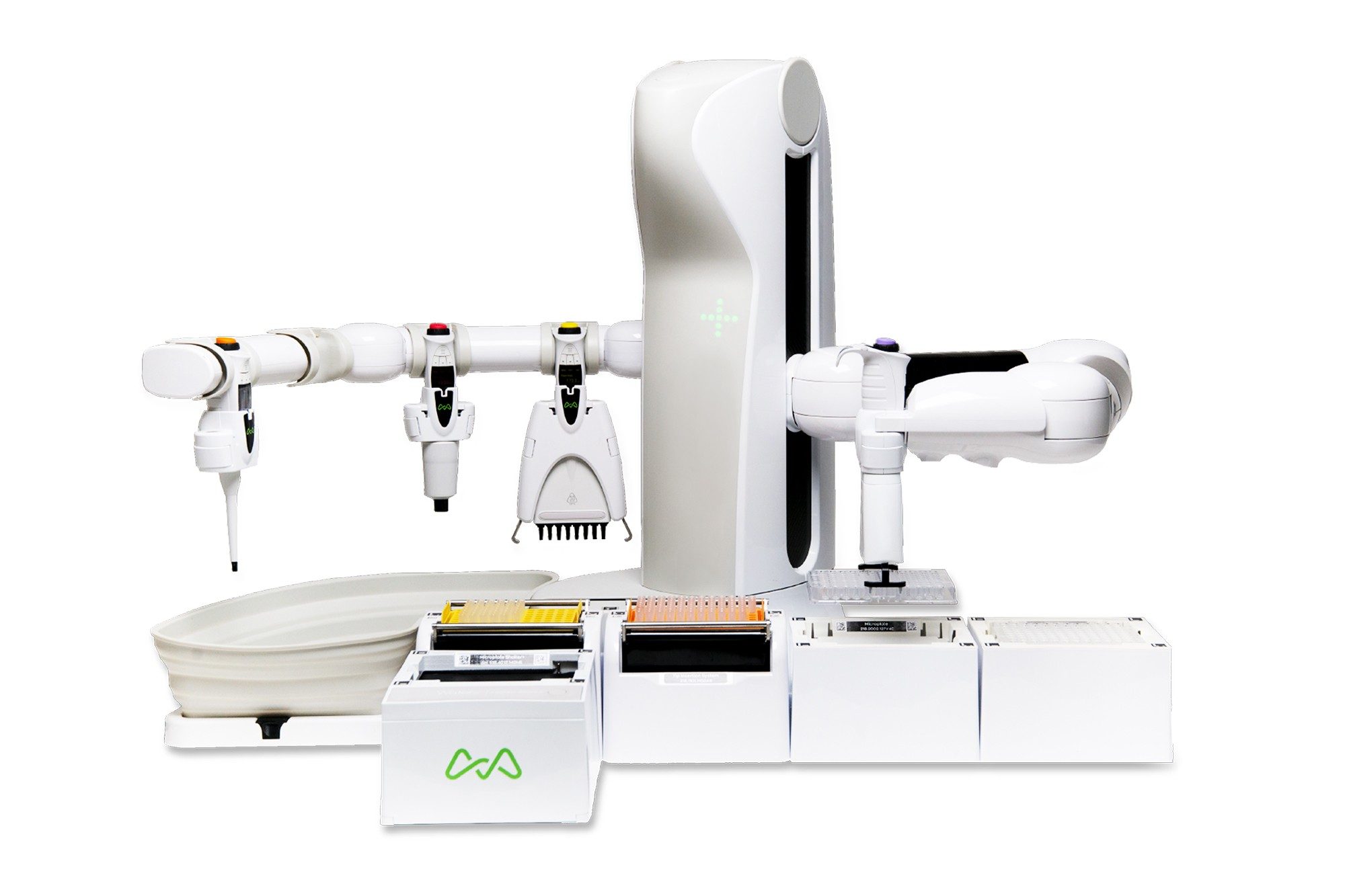 The Andrew+ Pipetting Robot is an intelligent robot that allows scientists to develop reproducible, traceable, and easily implemented sample preparation protocols through highly repeatable pipetting. 