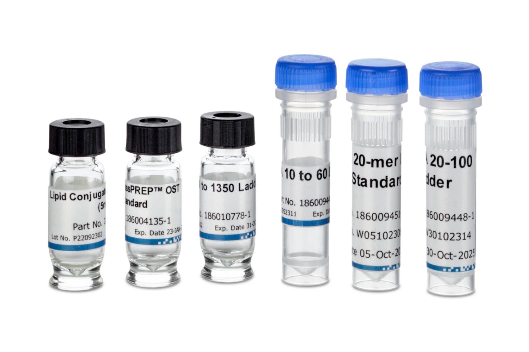 Waters offers an expansive line of oligonucleotide and nucleic acid standards for use in system suability and proficiency testing.