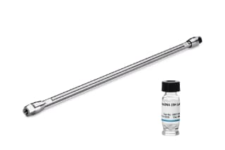 Waters GTxResolve 250 Å Slalom column, MaxPeak Premier 2.5 µm with dsDNA 23K ladder standard for performance and system suitability check. 