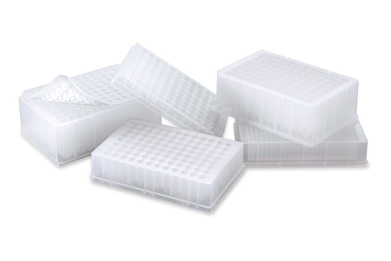 Browse 96- and 384-well plates that meet ANSI and SBS standards, offer various sealing options and fit numerous manifolds, autosamplers and robots. 