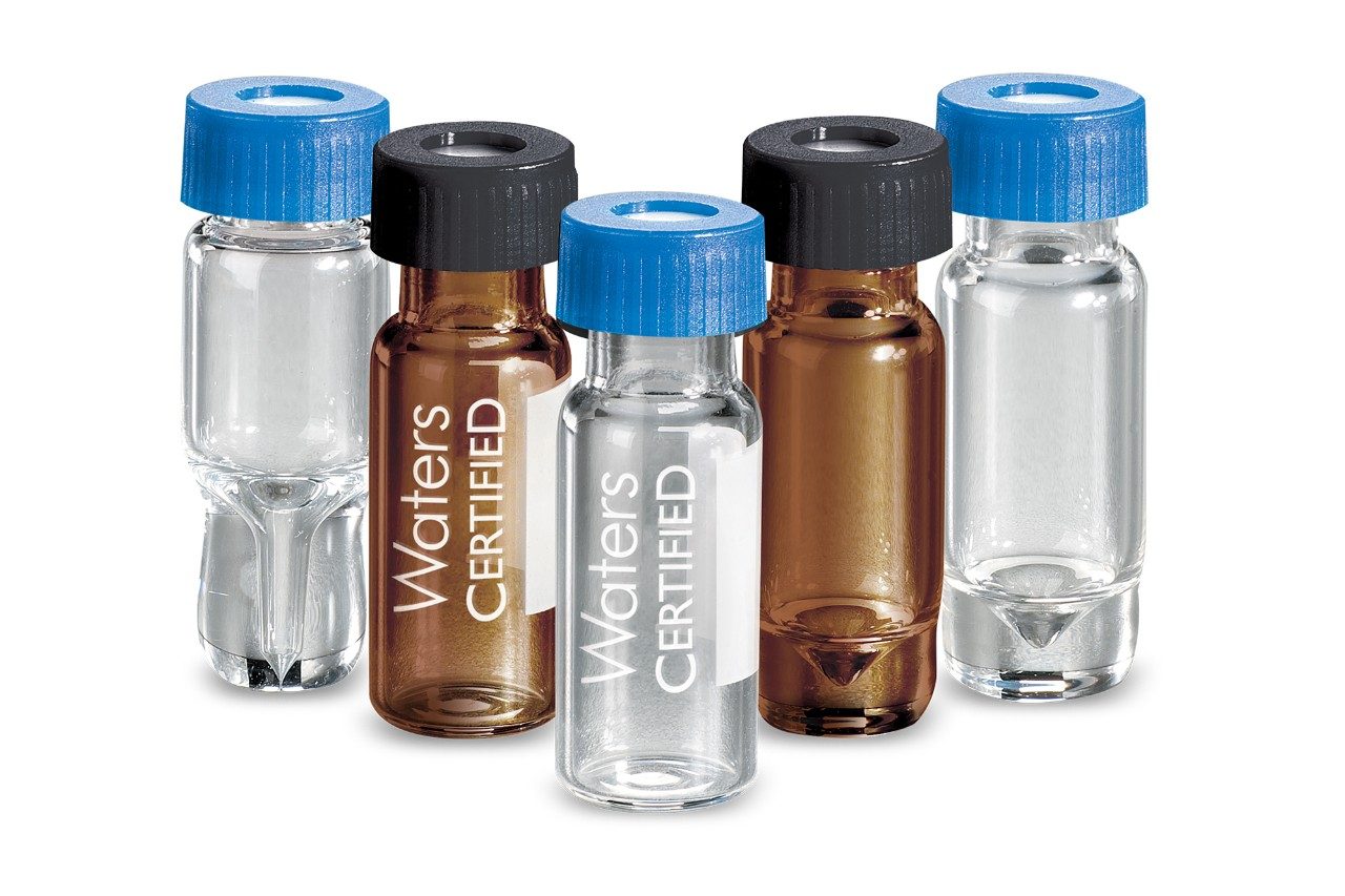 Vials kombinieren neutrales Glas für eine niedrige Adsorption kleiner Moleküle mit sehr geringen Hintergrundmassen, die durch MS nachgewiesen werden.