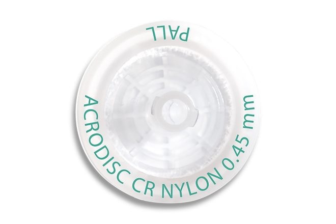 Nylon Acrodisc Syringe Filter, 25 mm, 0.45 mum, 1000/case