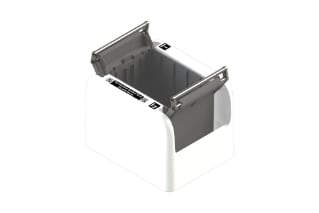 A tip rack Domino using patented Tip Insertion System technology for reliable automated tip insertion on single- and 12-channel pipettes.