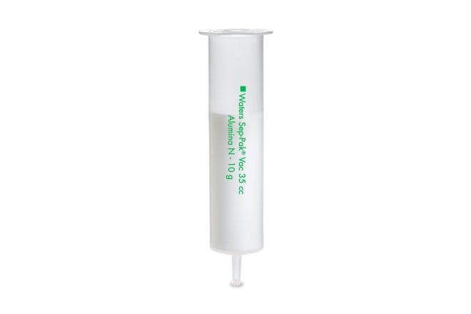 Sep-Pak Alumina N 35 cc Vac Cartridge, 10 g Sorbent per Cartridge, 50 - 300 mum, 10/pk
