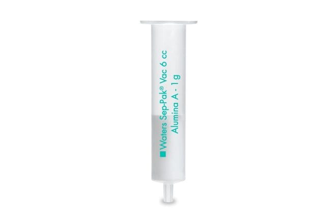 Certified Sep-Pak Alumina A 6 cc Vac Cartridge, 1 g Sorbent per Cartridge, 50-300 mum, 30/pk