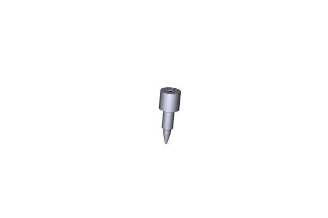 One Piece PEEK Fitting, Knurled