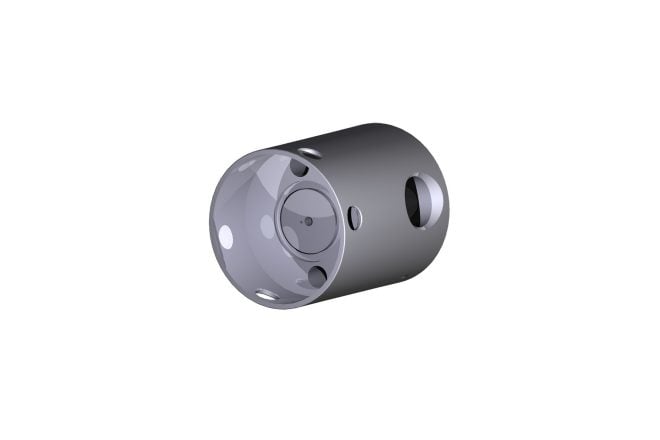 Pump Head, Ti, DLC, Face Seal, Straight