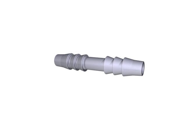 Barbed Straight Connector, 1/4 in ID, Nylon