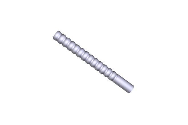 TUBE, CONVOLUTED, 3/8 ID, CUFF ONE END