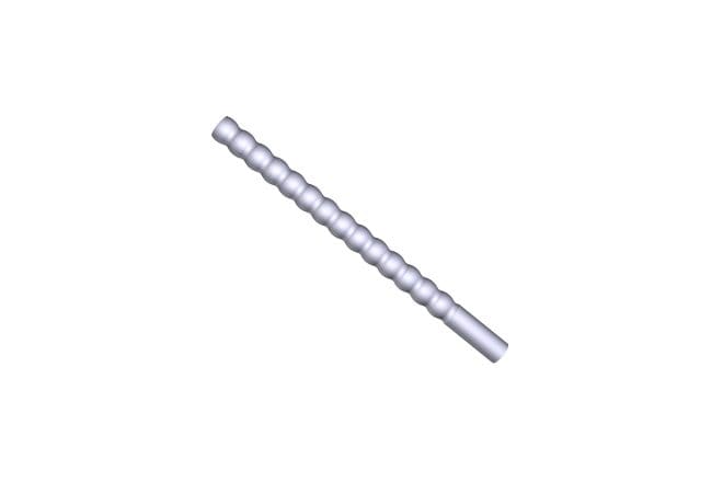 TUBE, CONVOLUTED, 1/4 ID, CUFFED END