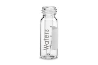 Clear Glass 12 x 32 mm Screw Neck Qsert Vial, 300 µL Volume, 100/pk