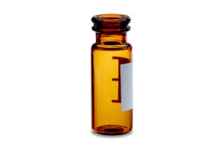 Amber Glass 12 x 32 mm Snap Neck Vial, 2 mL Volume, 100/pk