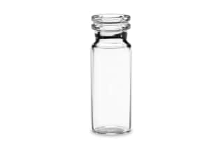Clear Glass 12 x 32 mm Snap Neck Vial, 2 mL Volume, 100/pk