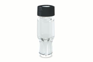 Clear Glass 12 x 32 mm Snap Neck Total Recovery Vial, with Cap and PTFE/silicone Septum , 1 mL Volume, 100/pk