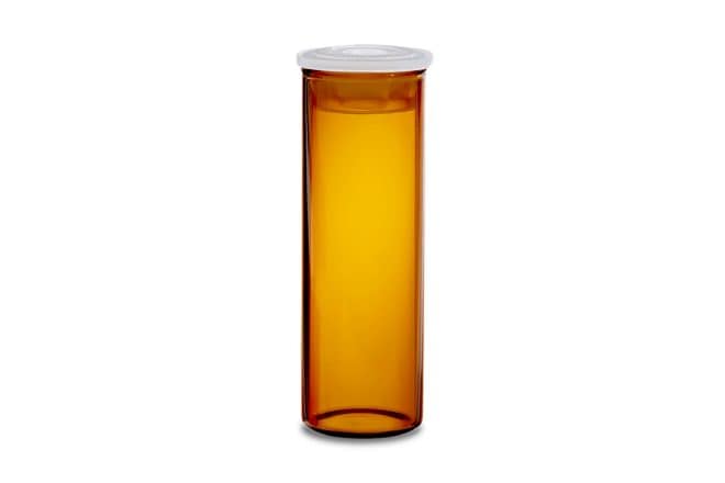 Amber Glass 15 x 45 mm Snap Neck Vial, 4 mL Volume, 100/pk