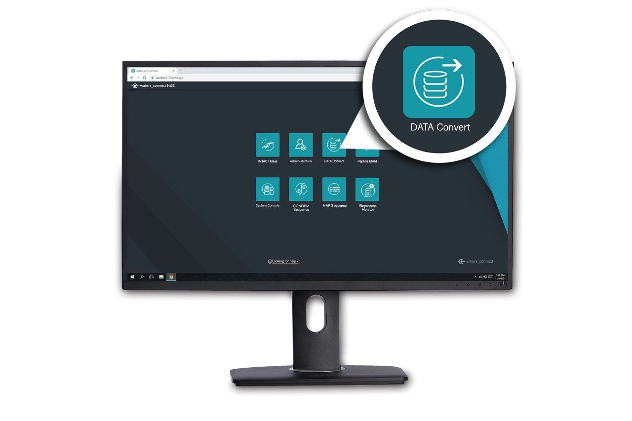 waters_connect pour la gestion des données et l’application Data Convert