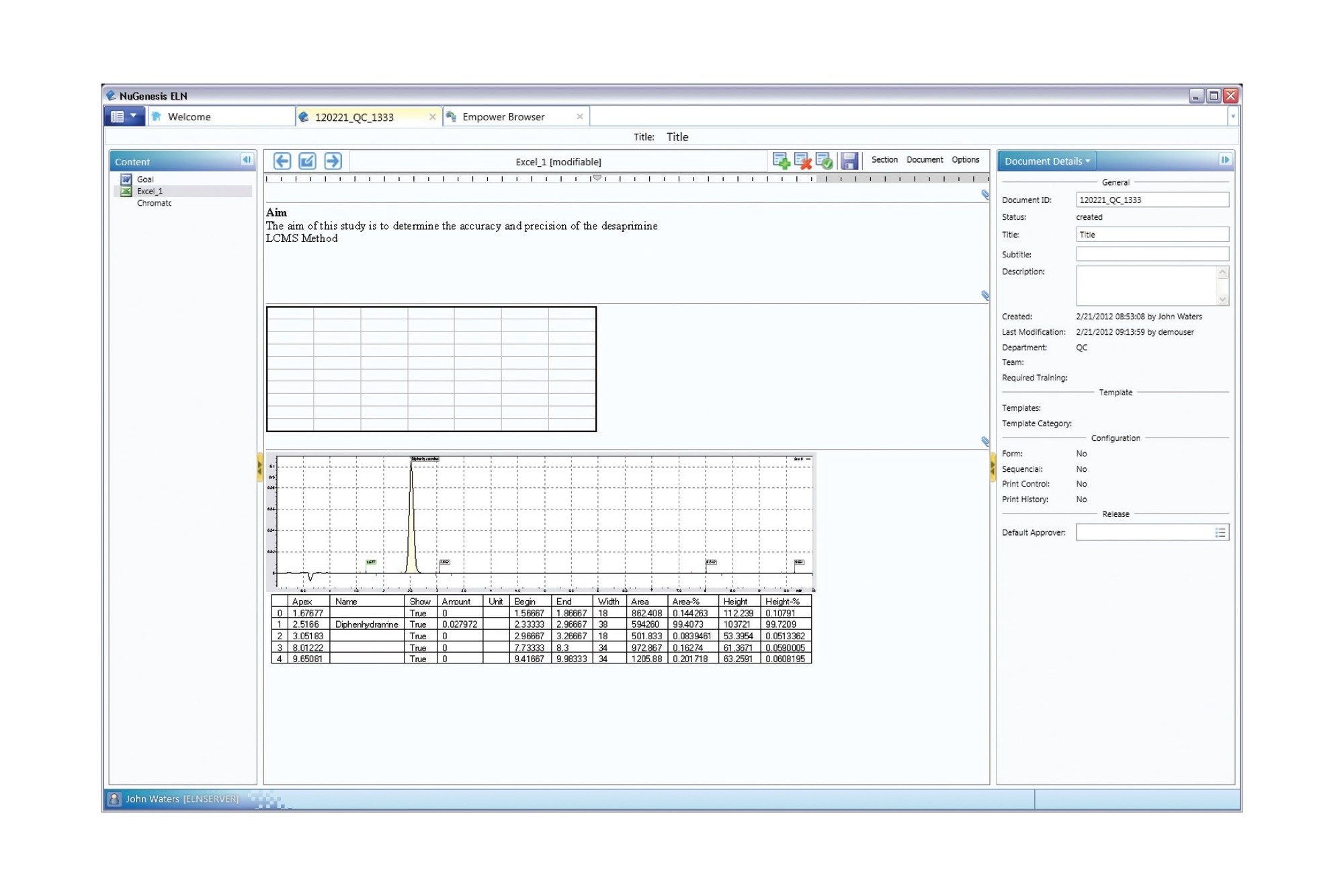 NuGenesis Lab Management System (LMS) NuGenesis SDMS Waters