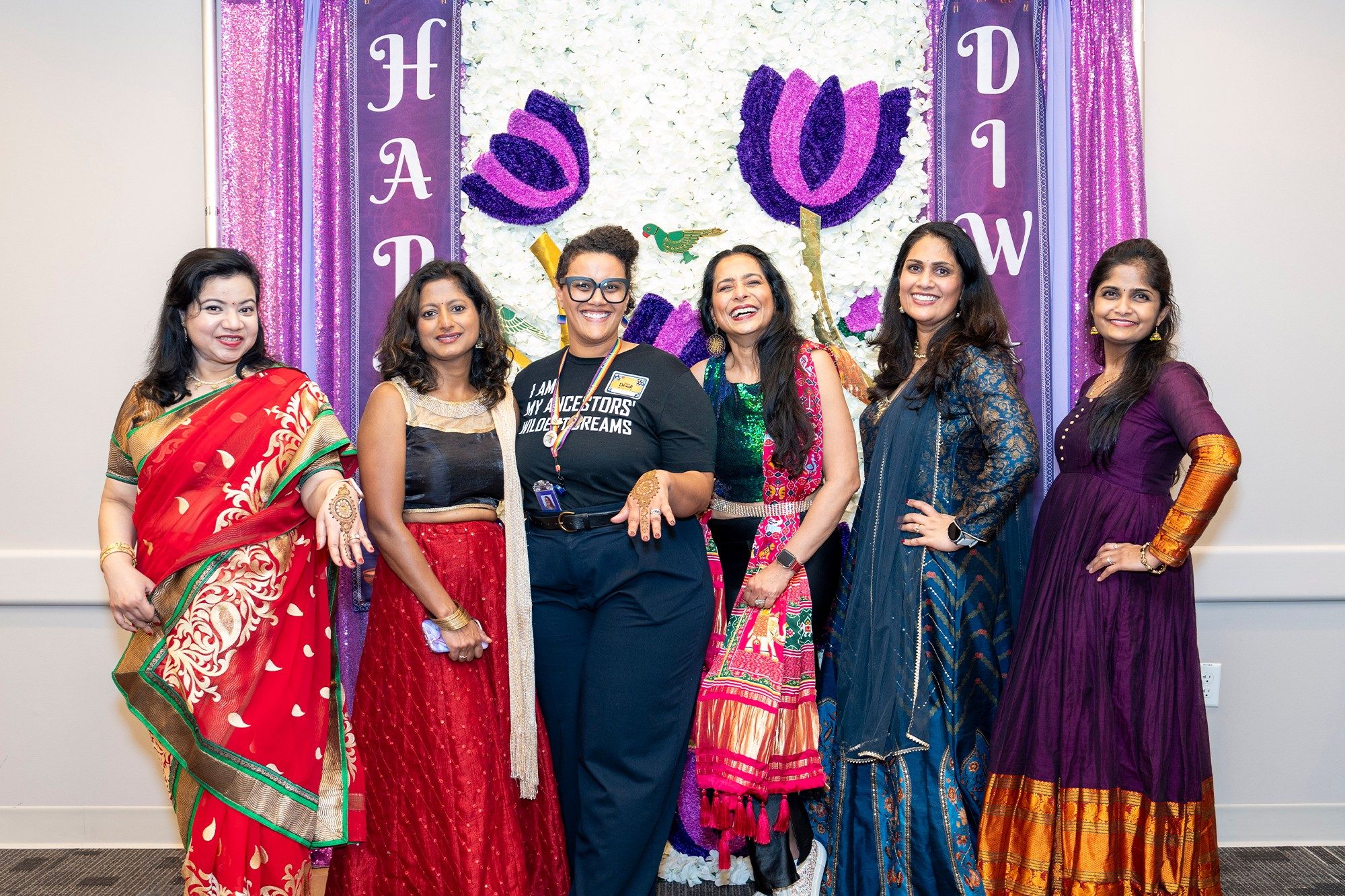 A group of Waters employees at the 2025 Diwali Celebration