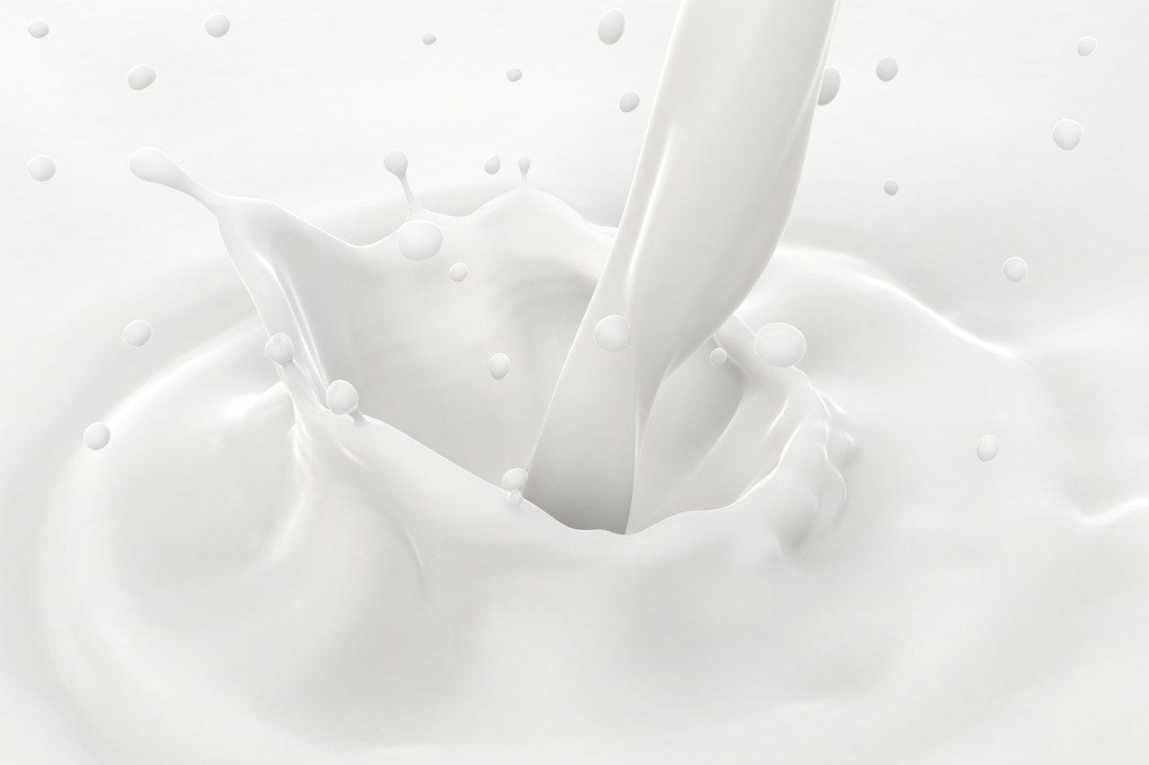Milk splashing