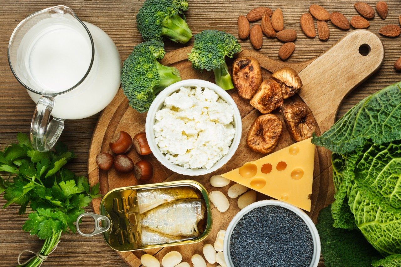 Foods rich in calcium and vitamin D