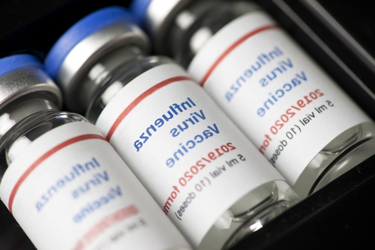Influenza virus vaccine vials