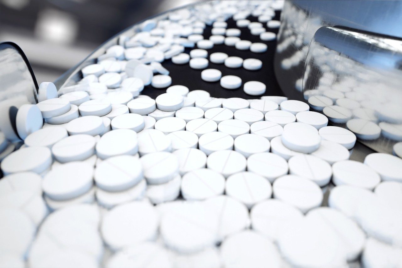 Factory production of pills
