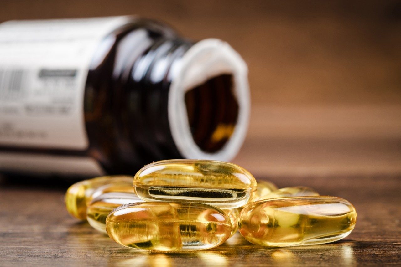 Fish oil capsules with omega 3