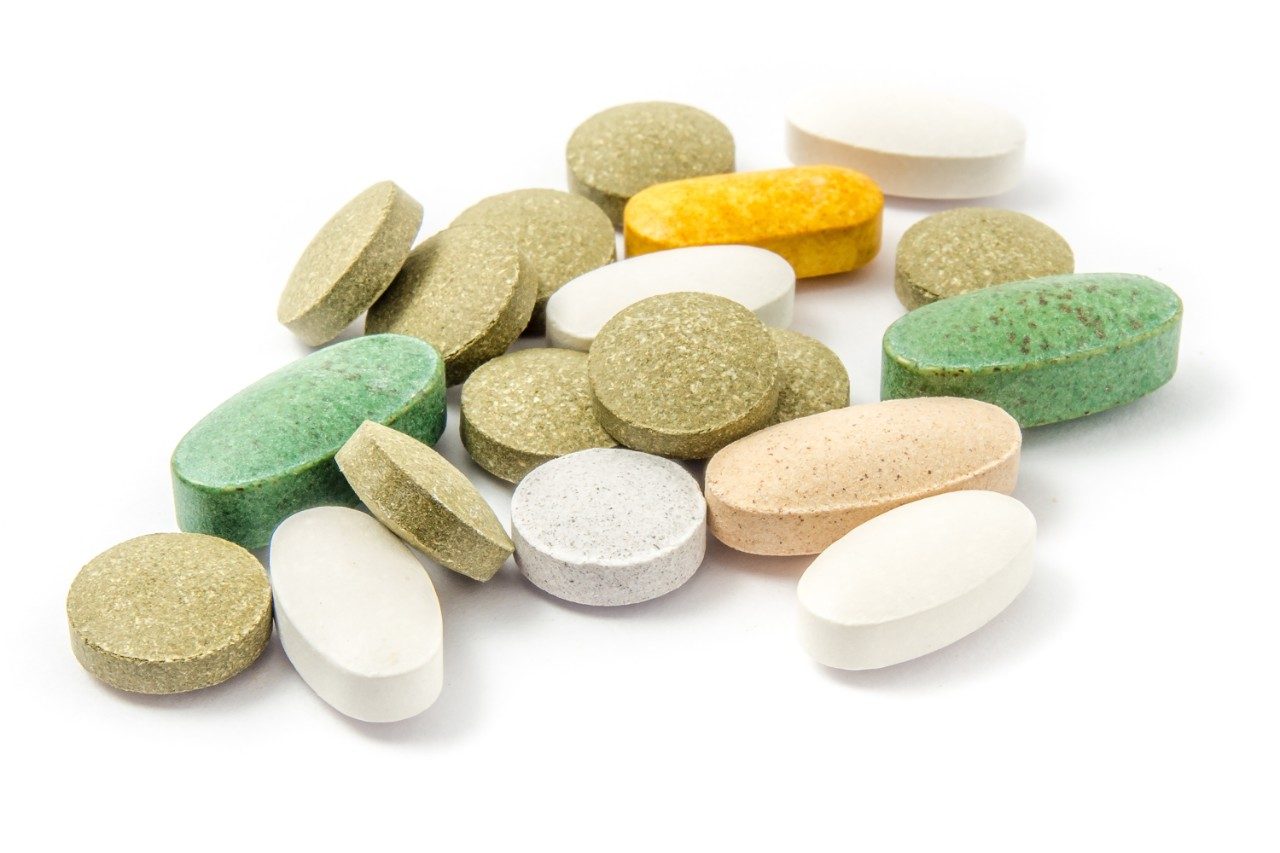 Vitamin pills and tablets
