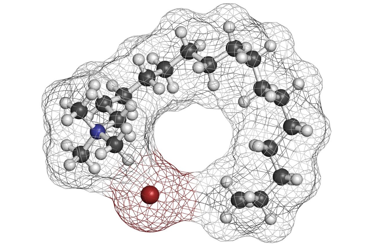 Cetrimonium bromide molecule structure