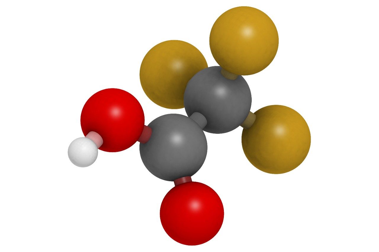Trifluoroacetic acid (TFA) molecule