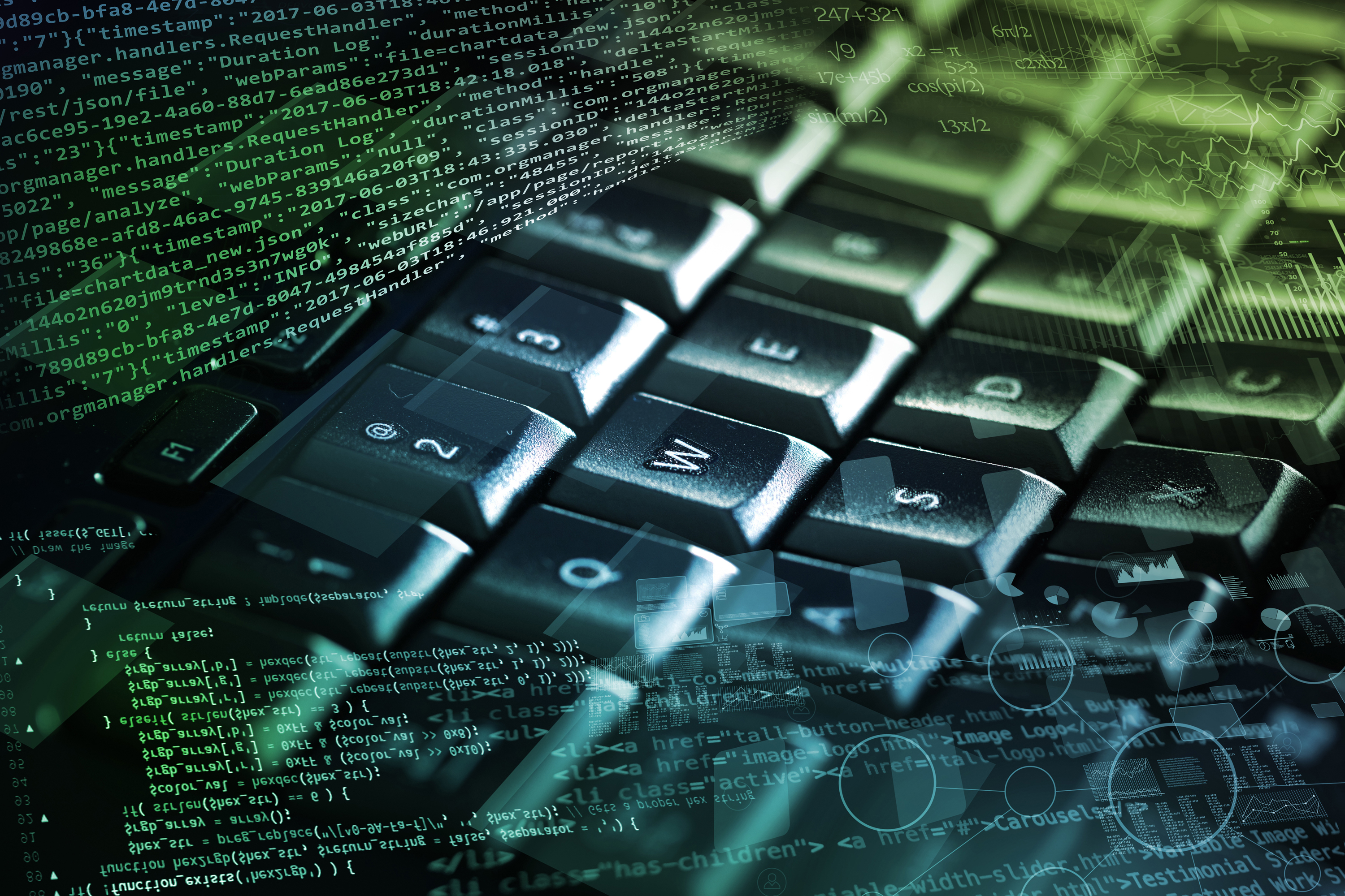 Informatics coding and programing concept
