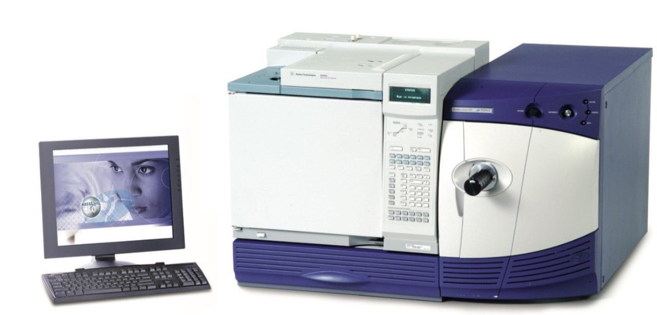 Waters tandem quadrupole GC-MS/MS system, the Micromass Quattro micro GC with MassLynx Software