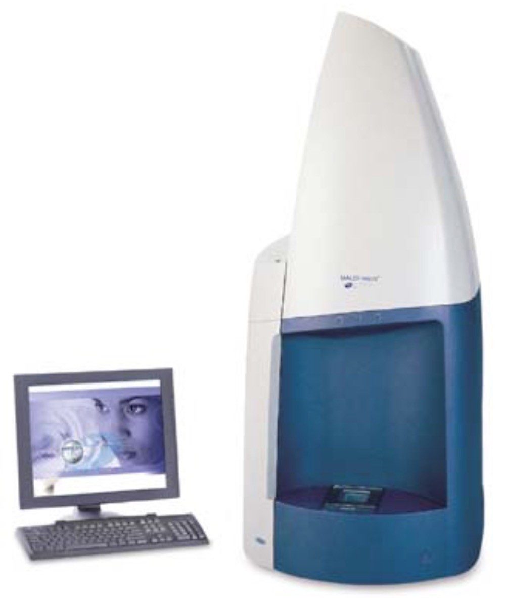 The Waters Protein Identification System featuring the MassPREP Station, MALDI micro MX Mass Spectrometer and ProteinLynx Global SERVER Informatics