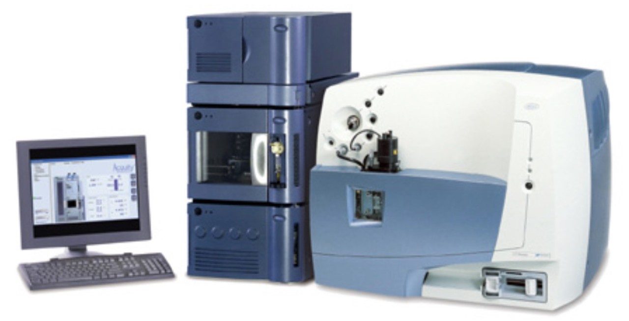 The Waters ACQUITY UPLC System and Waters Micromass LCT Premier Mass Spectrometer.