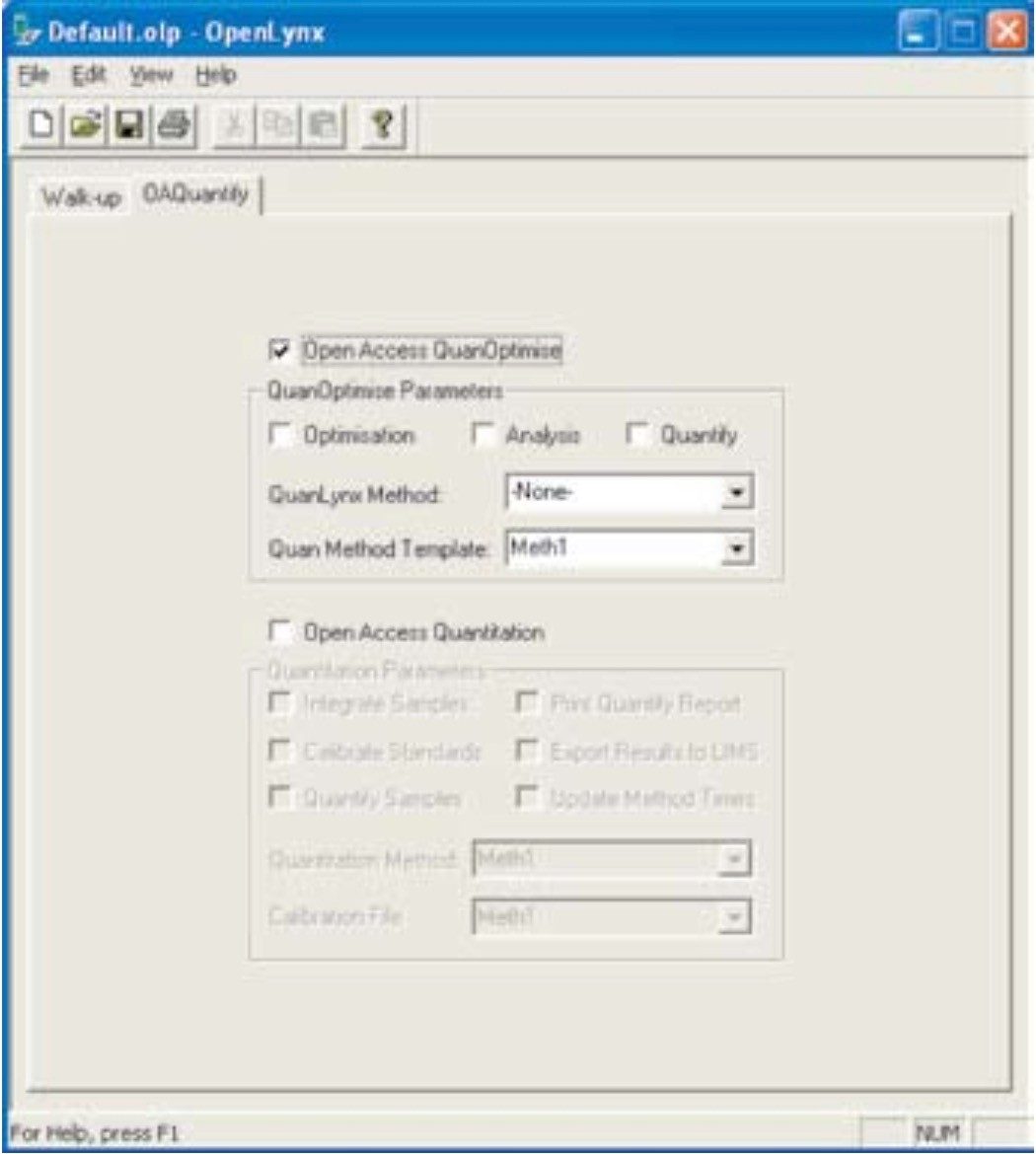 Open Access QuanOptimize parameters