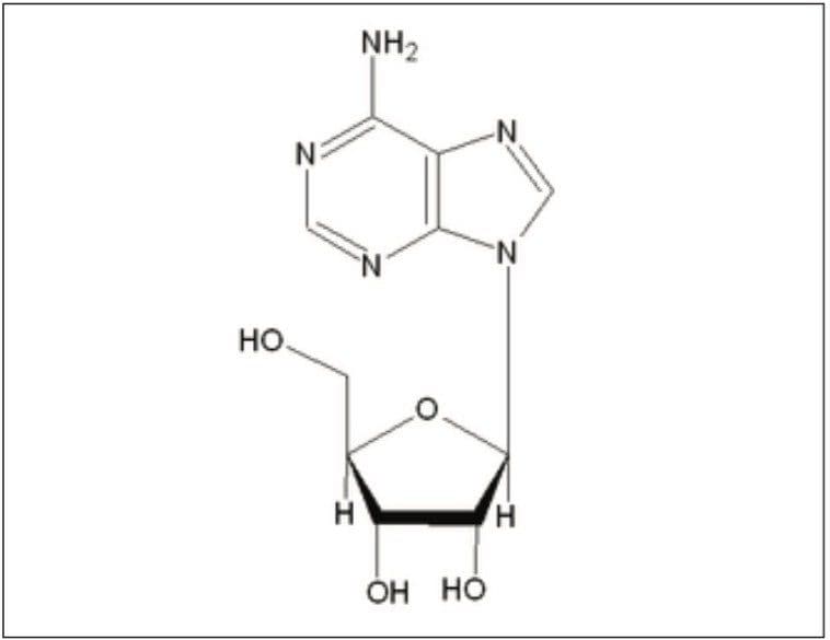Structure of adenosine.