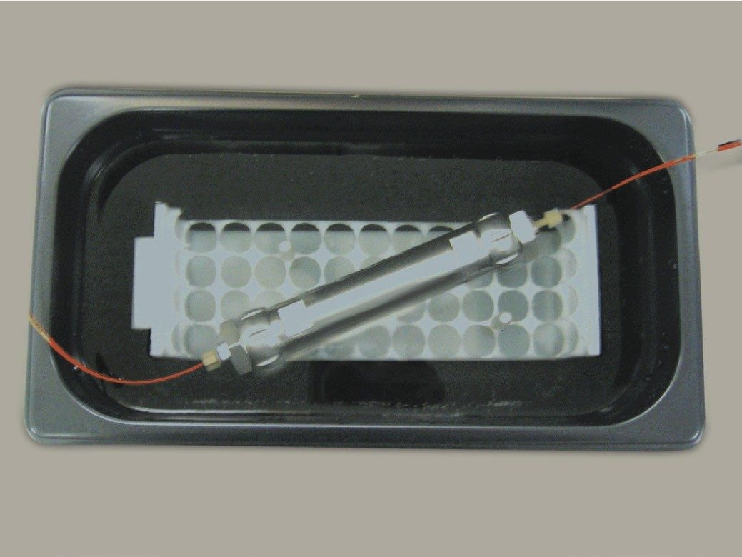 column submerged in an equilibrated water