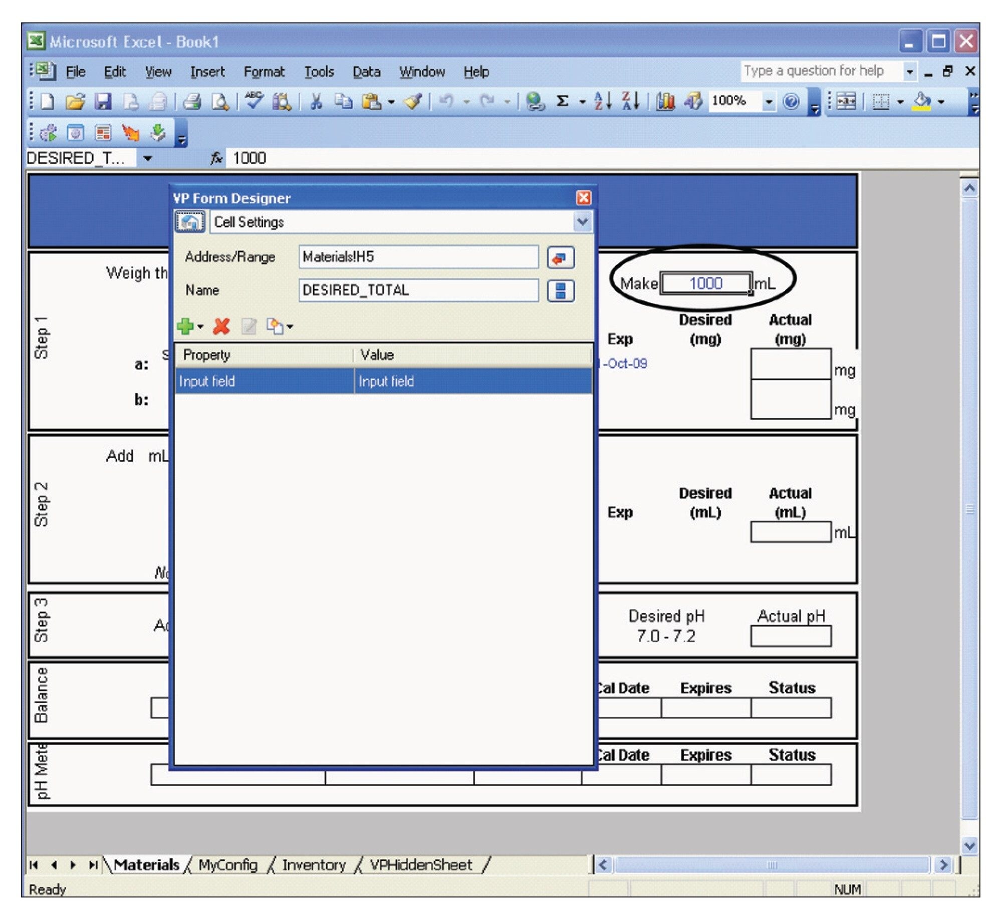 The entire Excel worksheet is protected and prevents unauthorized input
