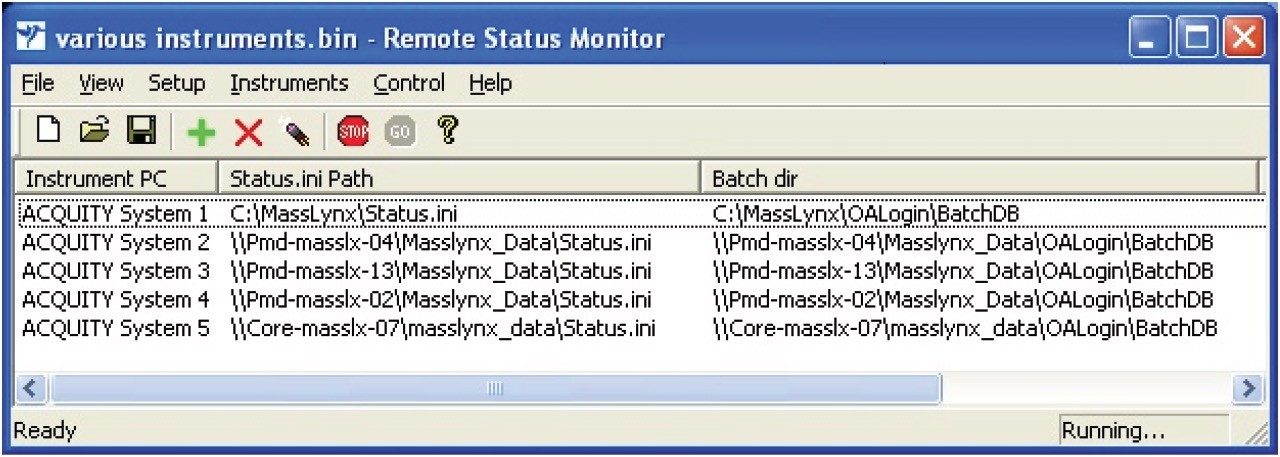 Remote Status Monitor setup