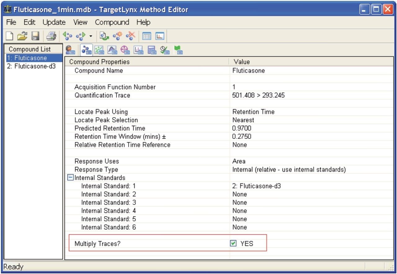 TargetLynx method editor