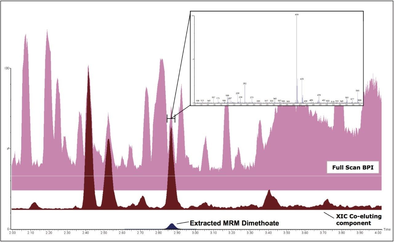 RADAR full scan BPI and MRM mass chromatograms.