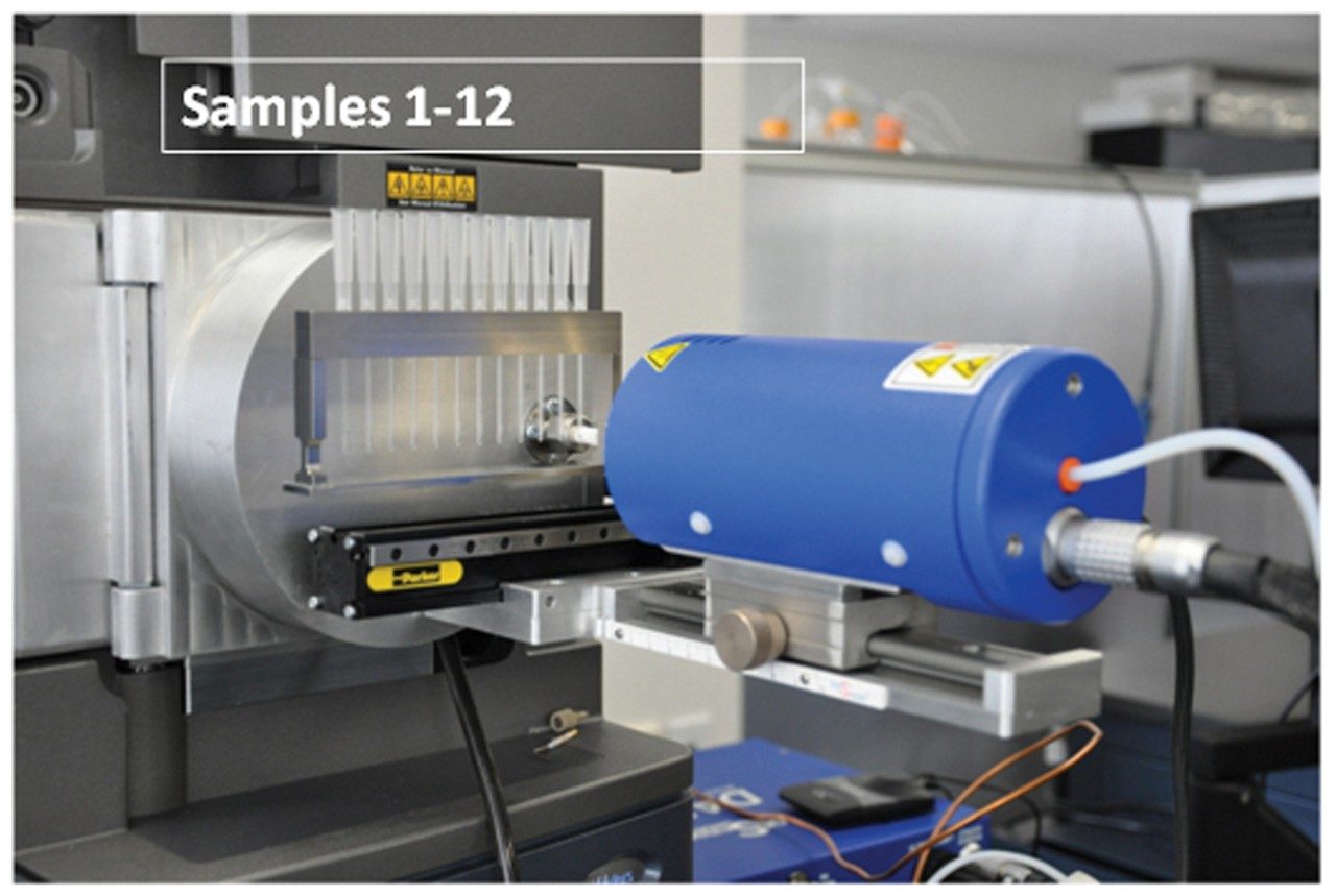 Dart SVP source for Xevo instruments shown with the 12 DIP-it sampler.