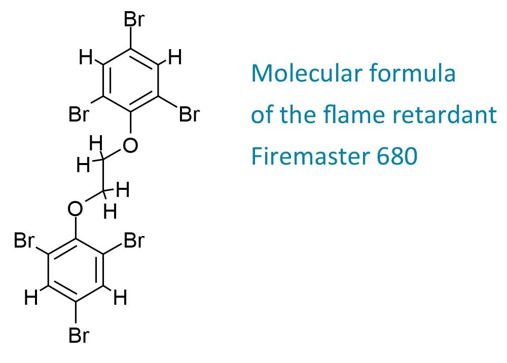 Molecular formula of the flame retardant Firemaster 680.