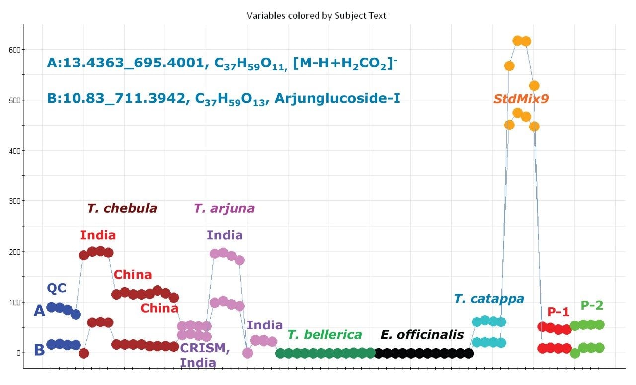  PCA scores plot 