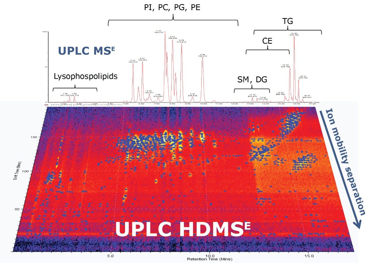Representative ULPC-HDMSE chromatogram