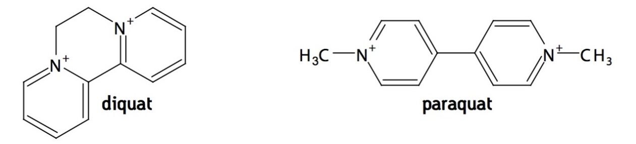 Structures for Diquat and Paraquat